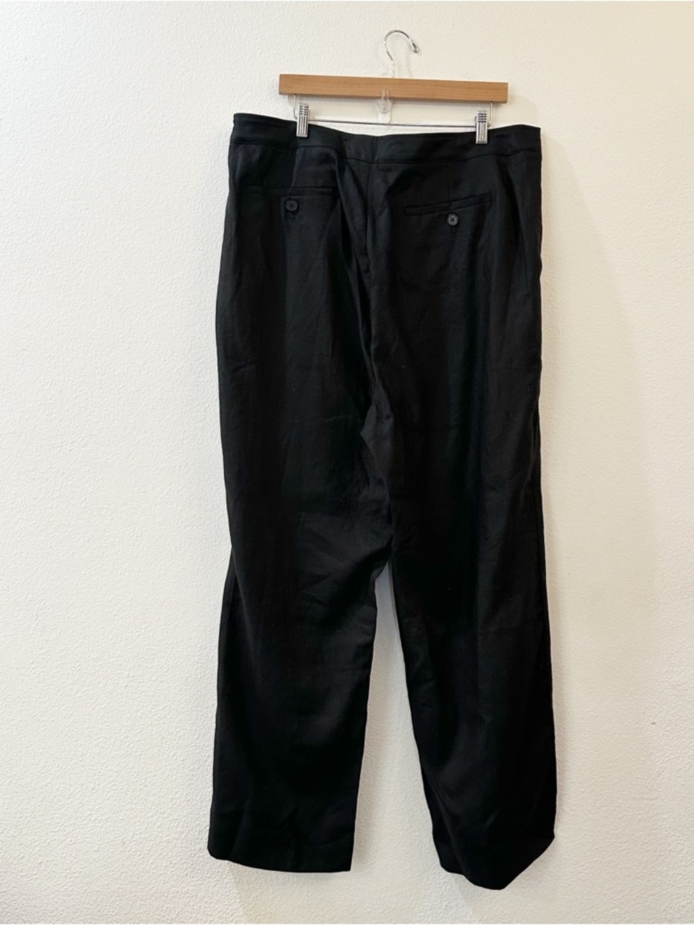 Banana Republic Women's High Rise Pleated Linen Pants Size 18 Black NWT - Picture 7 of 15